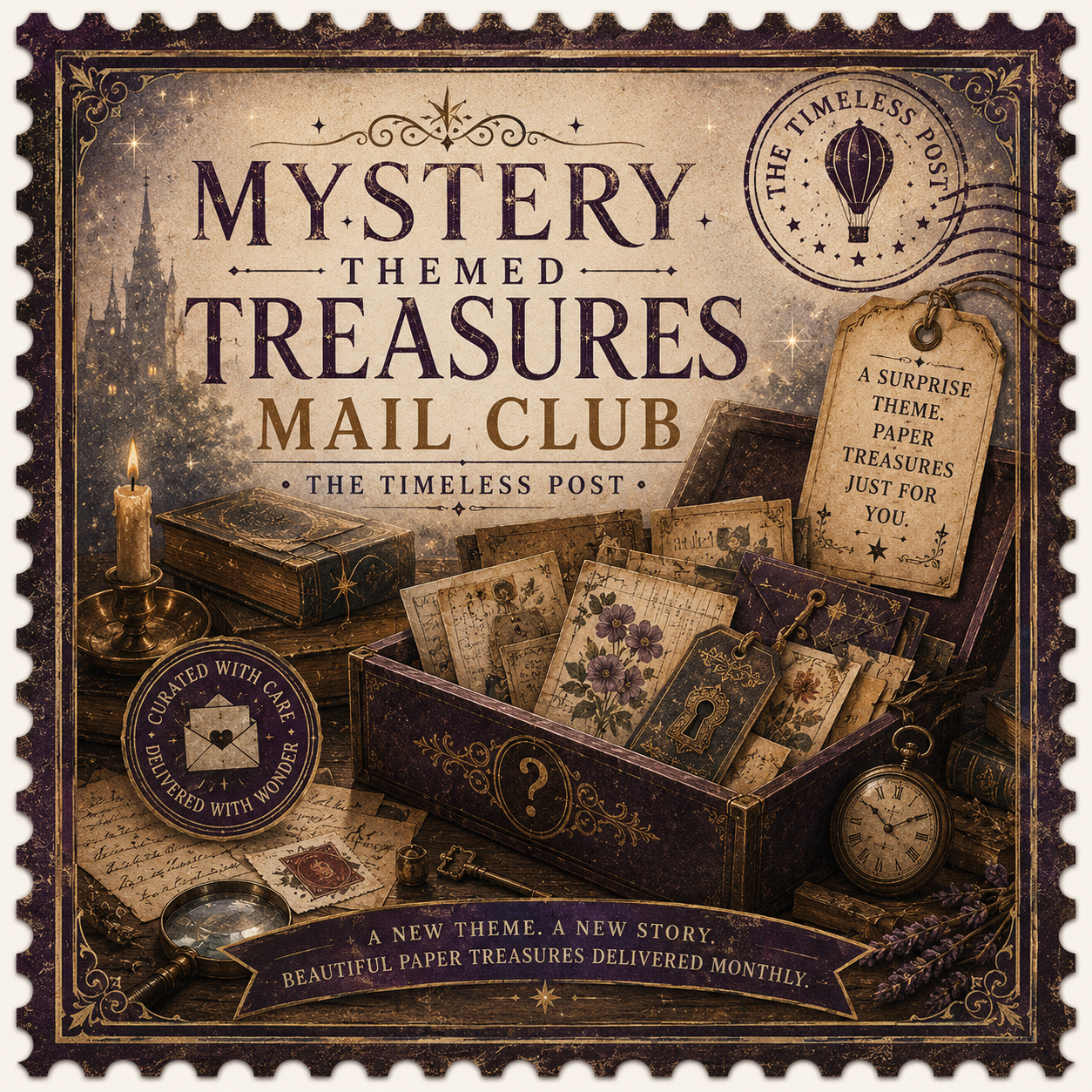 Mystery Themed Treasures Mail Club